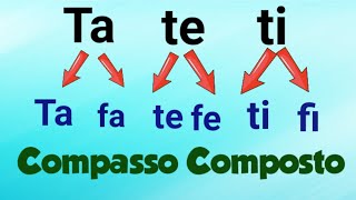 COMPASSO COMPOSTO Linguagem rítmica ccb [upl. by Zavras]