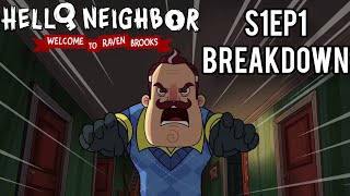 Hello Neighbor Welcome to Raven Brooks Episode 1 Breakdown Secrets and Easter Eggs [upl. by Romano]