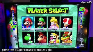 super console xpro 256gb  games test the best retro gaming console [upl. by Terraj]