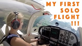 First solo flight  women  Tecnam P2002  Watorowo  Poland [upl. by Stepha]