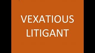 Vexatious Litigant defined by Attorney Steve® [upl. by Sibell141]