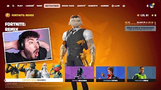 NEU der Fortnite CHAPTER 2 REMIX Battle PASS ist DA [upl. by Argella39]