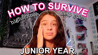 HIGHSCHOOL JUNIOR YEAR ADVICE I highschool guide 2023 [upl. by Pegasus]