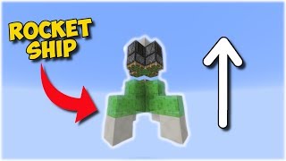 WORKING ROCKET SHIP IN MINECRAFT [upl. by Xilef]