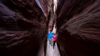 Slot Canyons A Guided Hike Near Kanab Utah [upl. by Nigam]