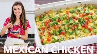 Mexican Chicken Casserole Recipe Chicken Bake [upl. by Annuahs]