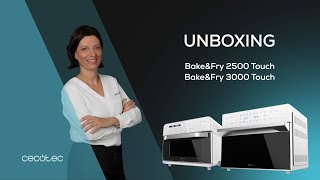 Unboxing de los hornos y freidoras de aire caliente BakeampFry 25003000 Touch White [upl. by Hcardahs323]