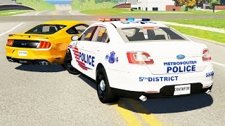 Realistic Police Chases 18  BeamNG drive [upl. by Aslam]