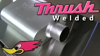 2000 Silverado 53 V8 Z71 Thrush Welded Muffler Install [upl. by Kreitman]