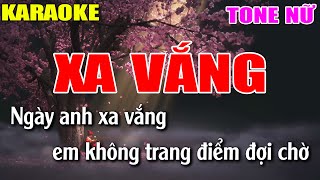 Xa Vắng Karaoke Tone Nữ Nhạc Sống 2022 Lâm Organ [upl. by Andrade]