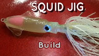 Squid Jig Lets Make a Jig From Soft Plastic [upl. by Ynnos]