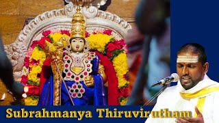 Subrahmanya Thiruvirutham  SARAVANABHAVA AANANDHANE [upl. by Eiboh]