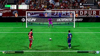 EA FC24  jamshedpur Vs Chennaiyin Fc Penalty Shootout  Durand Cup 2024  Indian Super league [upl. by Enrahs671]