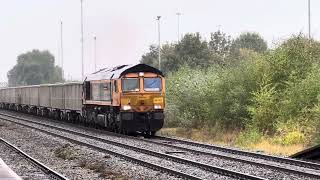 66753 amp 66772 pass West Ruislip Top amp tailing an aggregates train for HS2 [upl. by Raddatz]