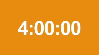 Timer with Final Alarm  4 Hours No MID ROLL Ads  240 Minutes [upl. by Lienad]