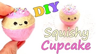 DIY Cupcake Squishy Tutorial  Make Up Sponge [upl. by Yznyl]