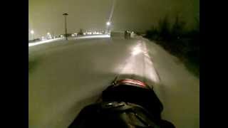 4 am SkiDoo Rippin Urban Sledding [upl. by Laure]