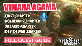 How to VIMANA AGAMA FULL QUEST GUIDE First Royinjans Jazari Dev Delver Chapter  Genshin Impact [upl. by Rosenblatt751]