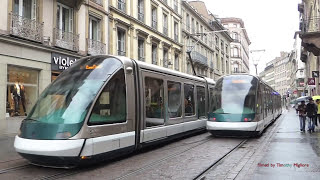 Trams à Strasbourg France  They dont get cooler looking than this [upl. by Renault]