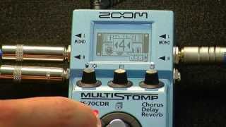 NEW Zoom MS70CDR Multistomp Pedal Demo PMTVUK [upl. by Ettore]