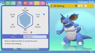 Nidoking BDSP Singles Moveset EV’s Items amp More [upl. by Anigue]