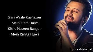 Tera Naam Doon Full Song with Lyrics Atif Aslam Shalmali Kholgade [upl. by Glassman]