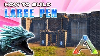 Large Pen How To Build  Ark Survival [upl. by Hoxsie]