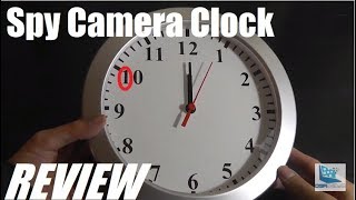 REVIEW WiFi Spy Hidden Camera Clock Home Security [upl. by Ygief]