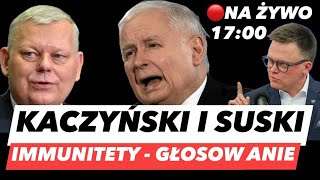 KACZYŃSKI I SUSKI BEZ IMMUNITETÓW – GŁOSOWANIE NA ŻYWO❗ROZLICZENIE MIESIĘCZNIC I KRADZIEŻY [upl. by Dnilasor]