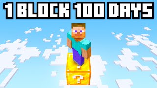 100 Days on a SINGLE Lucky Block [upl. by Enilasor]