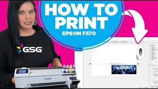 How to Print on Epson F570 Dye Sublimation Printer [upl. by Dareg]