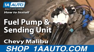 How to Replace Fuel Pump amp Sending Unit Module 0003 Chevy Malibu [upl. by Johnson792]