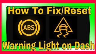 How to fix ABS light Traction Control light Service Stabiltrack light [upl. by Ydnat]