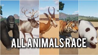 Planet Zoo ALL Animals Race Showcase [upl. by Allebram]