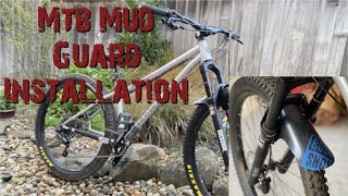 RockShox MTB Fender  How to Install Mountain Bike Mudguard Front  First Thoughts [upl. by Hu]