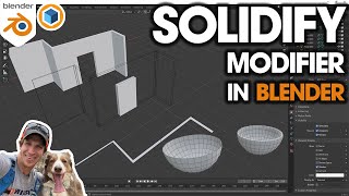 Blender SOLIDIFY MODIFIER Tutorial  Adding Thickness to Objects in Blender [upl. by Wolpert]