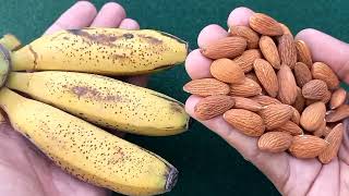 How to Eat Banana with Almonds amp Raisins  Health Benefits amp Easy Recipe [upl. by Hannala]