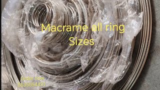 Macrame Ring Raw Materials National international 🚚latestonlinesale wholesaleprice trending [upl. by Hanid]