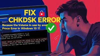 Fix Chkdsk Cannot Run Because the Volume Is in Use by Another Process Error in Windows 10 amp 11 [upl. by Alvin]