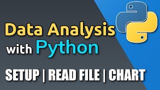 Python for Data Analysis Tutorial  Setup Read File amp First Chart [upl. by Alleuqahs]