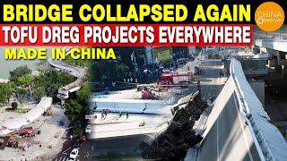 Made in China Bridge Collapse Accident Again Staged  37 Bridges Collapsed in 5 Years  Tofudreg [upl. by Gualterio]