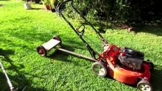 Homemade Tow Behind Sulky for Walk Behind Mower [upl. by Damahom]