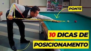 10 dicas de como melhorar seu posicionamento na sinuca [upl. by Anaiviv]