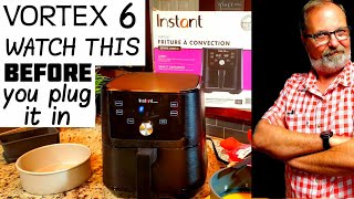 VORTEX 6 QT INSTANT POT AIR FRYER  WATCH THIS BEFORE YOU PLUG IT IN amp ACCESSORIES [upl. by Pippo]