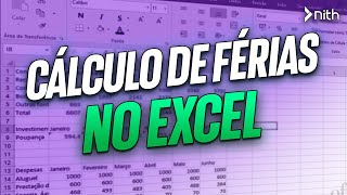 Saiba como calcular férias no Excel  Nith Treinamentos [upl. by Nylleoj]