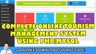 Complete Online Tourism Management System using PHPMySQL  Free Source Code Download [upl. by Ornstead]