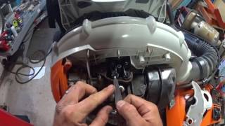 Stihl BR600 Blower Low Power Repair  Valve Adjustment [upl. by Ahron343]