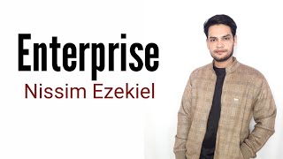 Enterprise  Poem by Nissim Ezekiel in Hindi [upl. by Dnalhsa]