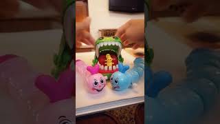 CUTE WORM TOY amp CROCS BIGMOUTH cutecrocs asmr wormtoy shortsvideo trending video toy [upl. by Notsecnirp615]