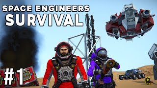 Space Engineers  Survival Ep 1  OFFICE WARS [upl. by Ynaffik623]